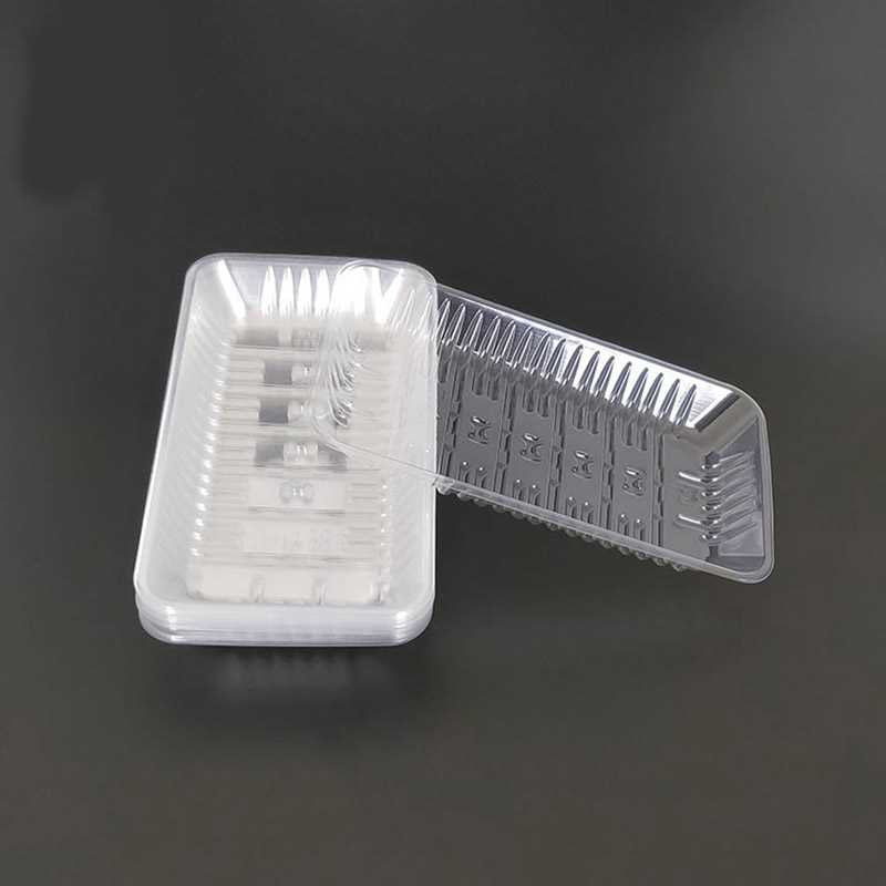 Supermarket Food Grade Disposable White/Black/Yellow/Transparent Plastic Blister Vegetable Fruit Meat Prep Packaging Trays