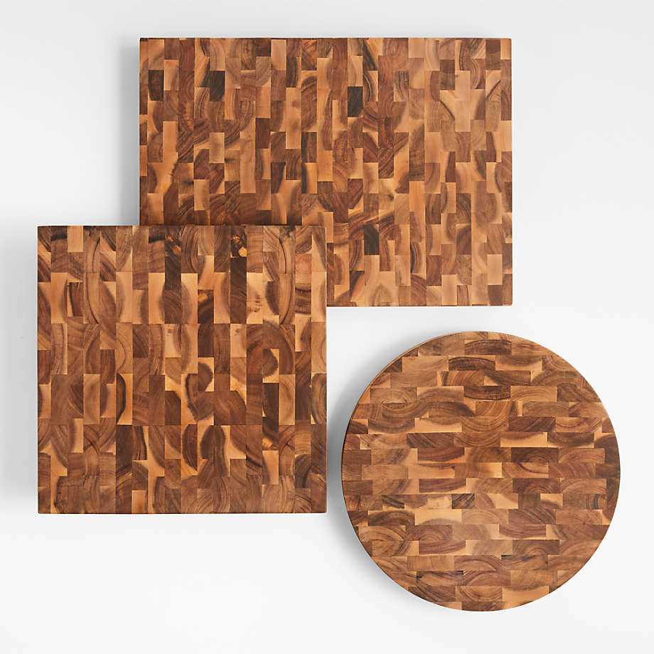 Wholesale Custom Thick Carving Large End Grain Acacia Wood Cutting Board Kitchen Chopping Boards for Bread Fruit Meats
