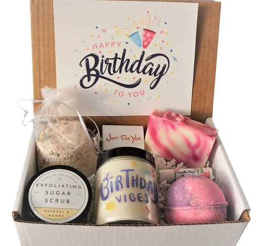 Personalized custom birthday gift set box teenagers DIY creative card gift box spa box