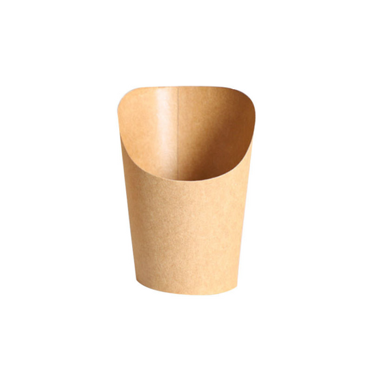 Folding paper disposable paper kraft paper french fries box