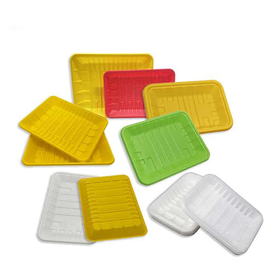 Supermarket/store/vegetable/market disposable pla plato compartment tray fruit meat sushi pla plastic tray