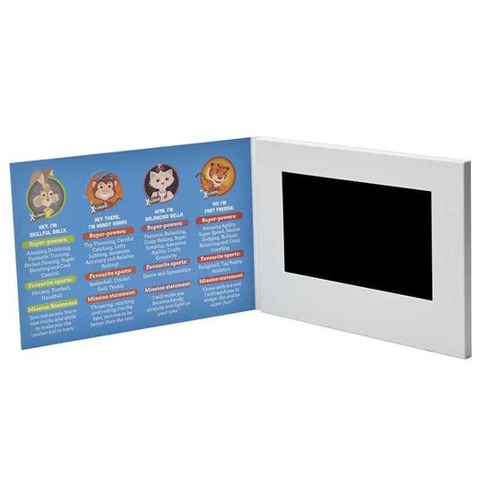 A5 7 Inch Lcd Screen Marketing Advertising Video Brochure With Customized Printing Paper Craft Gift Box