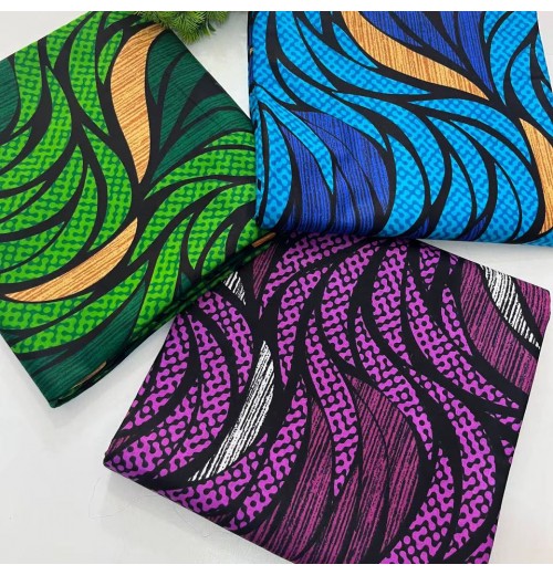 Top Quality Textile Cotton Ankara Fabric Africa Real Wax Print Design Ghana Wax African Print