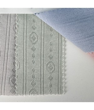 200gsm 93% Organic Cotton 7% Spandex Quick-dry Breathable Stretchable Jacquard Knitted Fabric