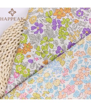 Cotton Floral Print Lawn Fabric for Children's Garments - Customizable Woven Cotton Fabric for Dresses and Shirts