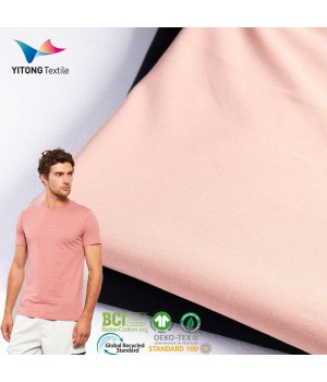 Wholesale Stretch Cotton Fabric Organic Knitted Cotton Fabric 100% Cotton Fabric for T Shirt Clothing