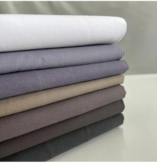 Multicolor 100 % cotton Sweat Absorbing Workwear Textile fabric Woven cotton Twill Yarn Card 128 * 60 Acid And Alkali Resistant