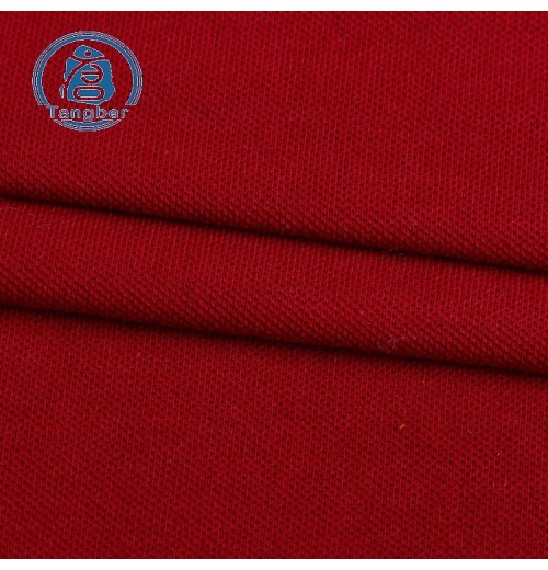 High quality honeycomb 100% cotton double polo pique polyester fabric for polo t shirt