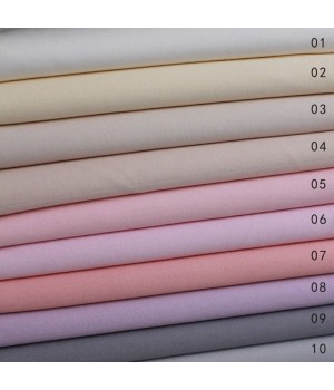 Plain dyed soft woven cheap plain 130 gsm 100% cotton fabric for dress/shirt