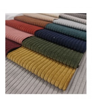 Cotton Corduroy Fabric Striped Upholstery Fabric For Fabric Furniture Sofa