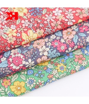 2022 sewing fabric digital floral printing custom textile fabrics 100% cotton poplin fabric by the yard for kids garment