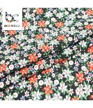 Digital Printing Cotton Fabric Custom Flower Pattern Printed Cotton Fabric