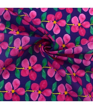 Safa Textile Custom Floral Digital Print 100% Liberty Cotton Fabric For Women Clothing